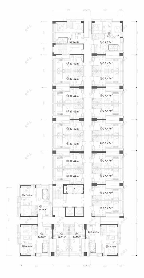 世豪公寓户型图