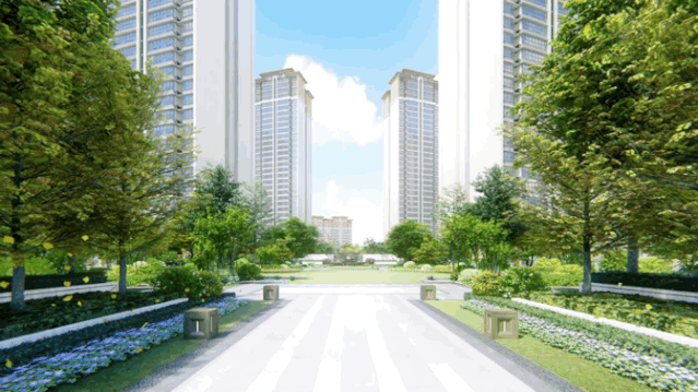 繁花里中轴景观效果图