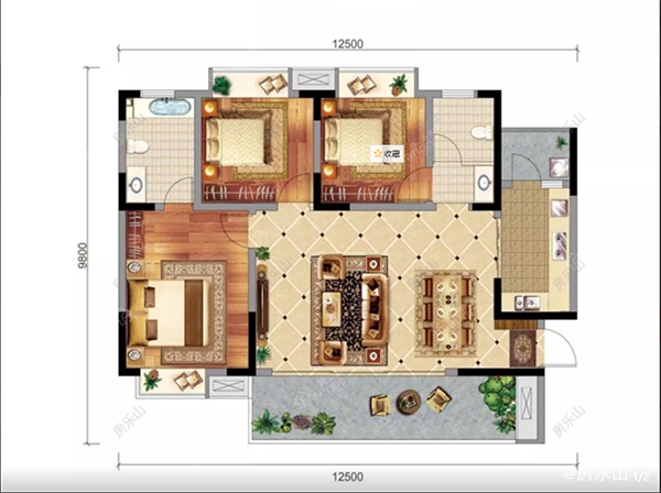 怡润茉莉庄园D3户型图