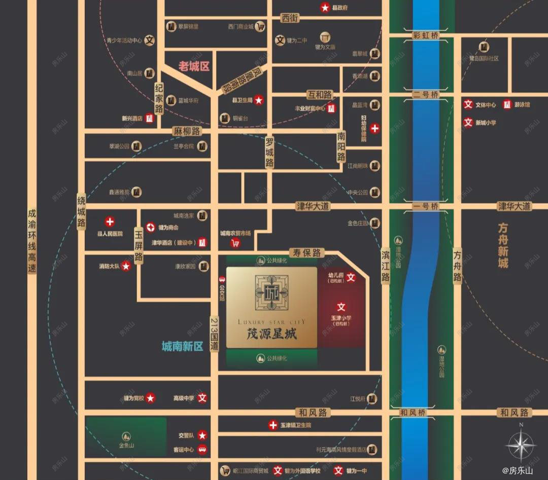 茂源星城区位图