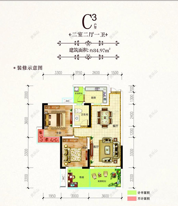 万和凤凰城C3户型 万和凤凰城C3户型