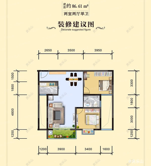 丹枫楼碧桂楼A2户型