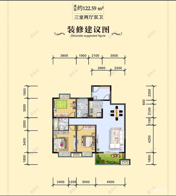 丹枫楼碧桂楼A3户型