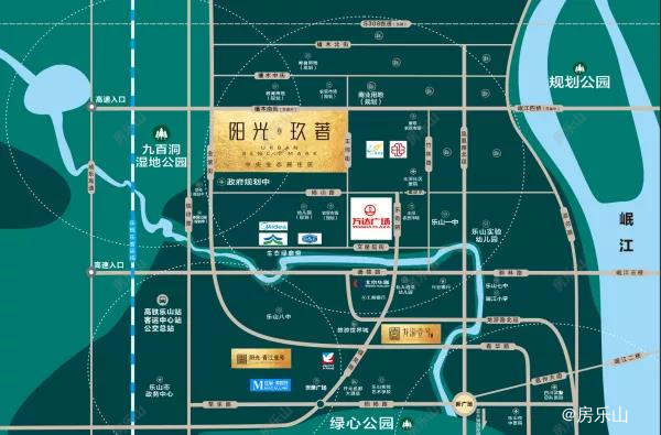 乐山阳光玖著区位图