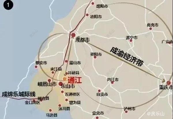 乐山城北交通图