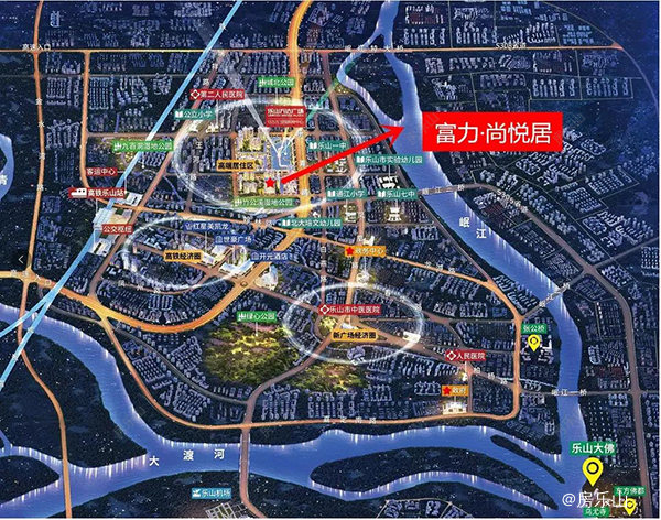 乐山城北规划效果图