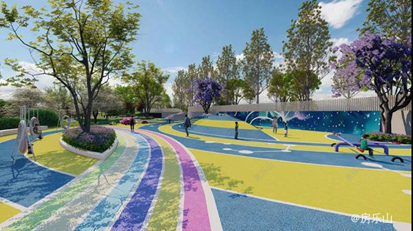 滨江儿童活动区意境图