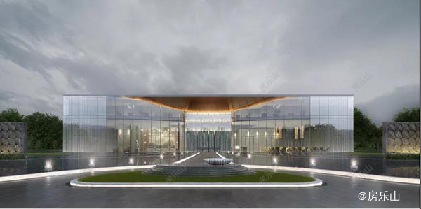 滨江花园城售楼部效果图