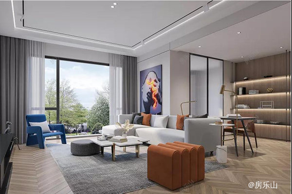 滨江花园城C2样板间效果图