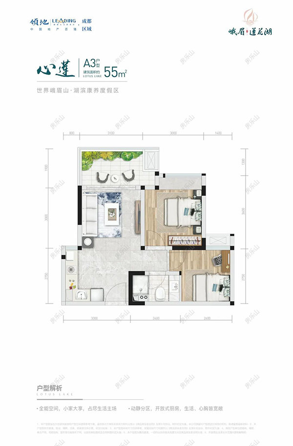 峨眉莲花湖A3户型