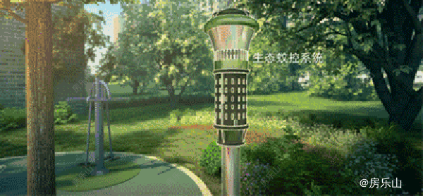 生态灭蚊系统示意图