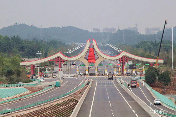 乐山绵竹互通实景图