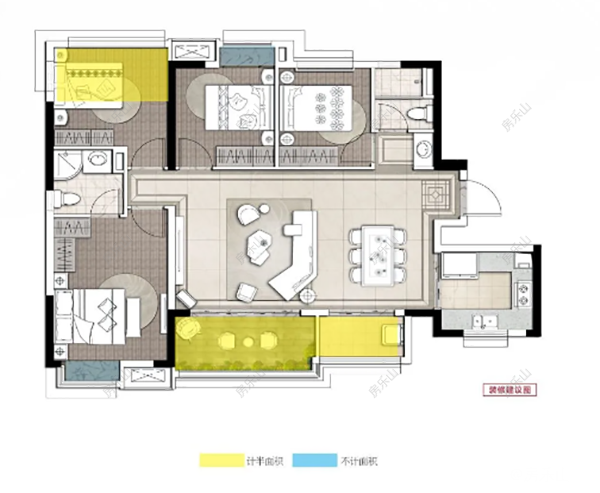 美的珺御府雲樾户型