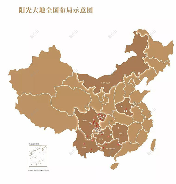 阳光大地布局示意图