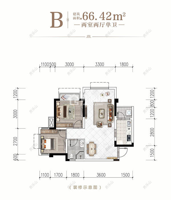 领丰一品学府B户型图