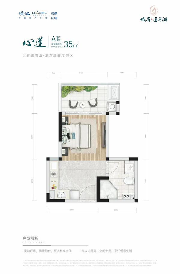 领地峨眉莲花湖套一户型图