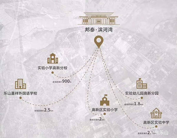 邦泰大渡河府区位图