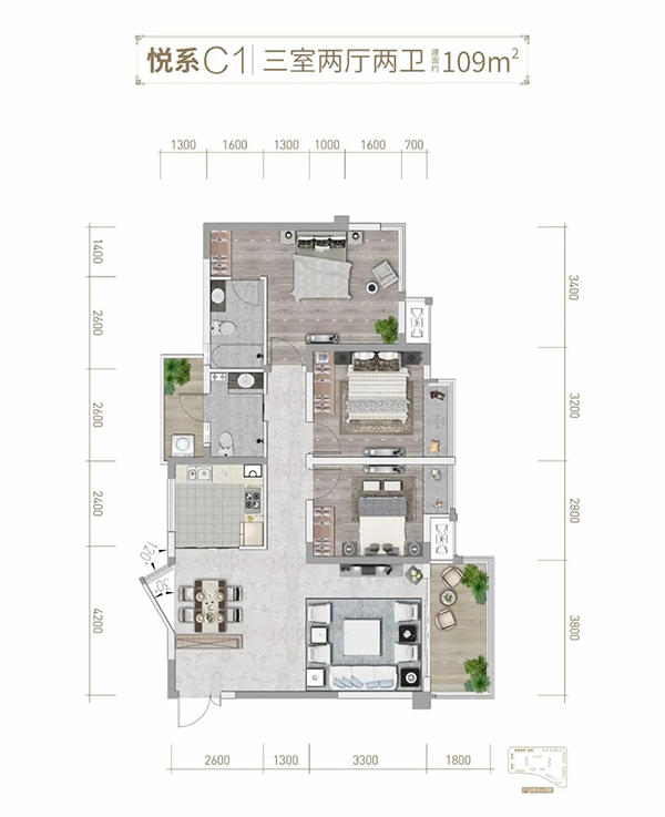 天立御景峰109户型图