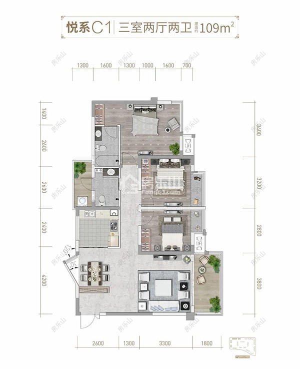 天立御景峰109户型图