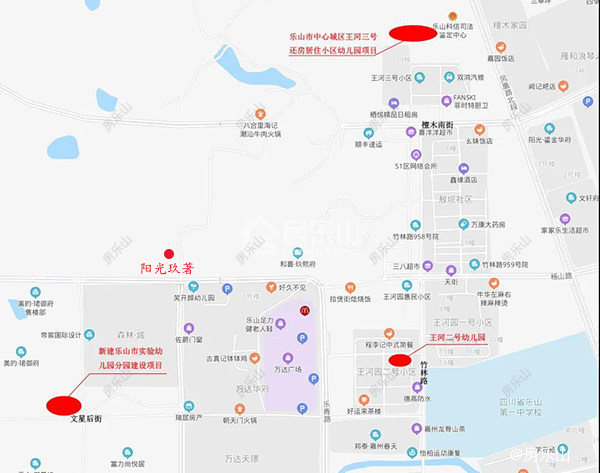 规划幼儿园区位图