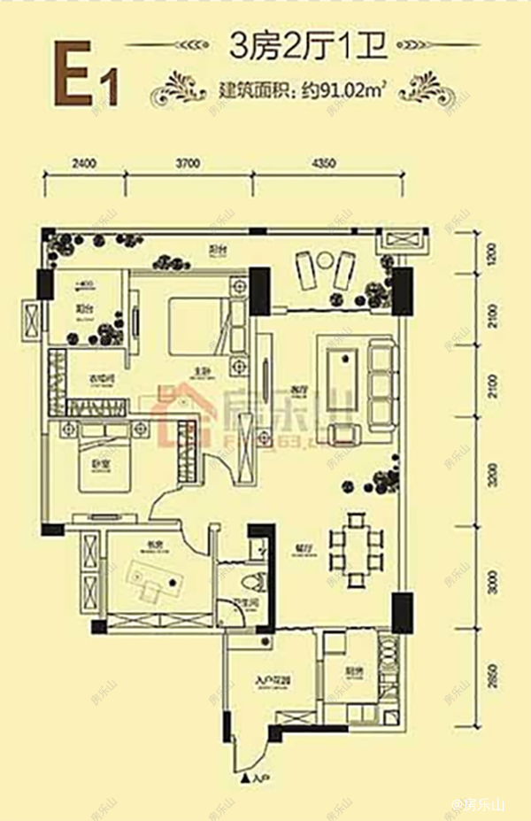 蓝湾半岛户型图