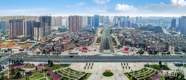 乐山青江片区鸟瞰图