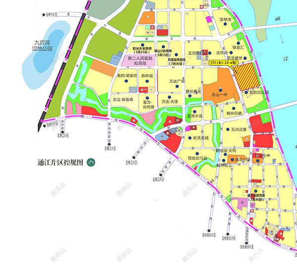 乐山通江片区规划图