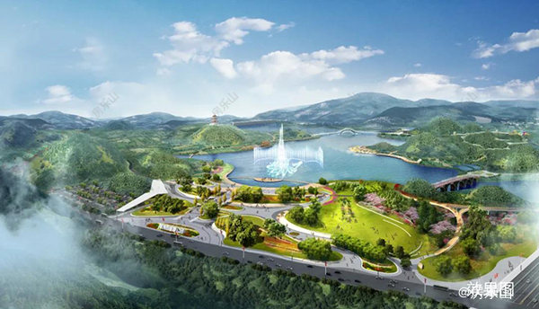 研溪湿地公园效果图