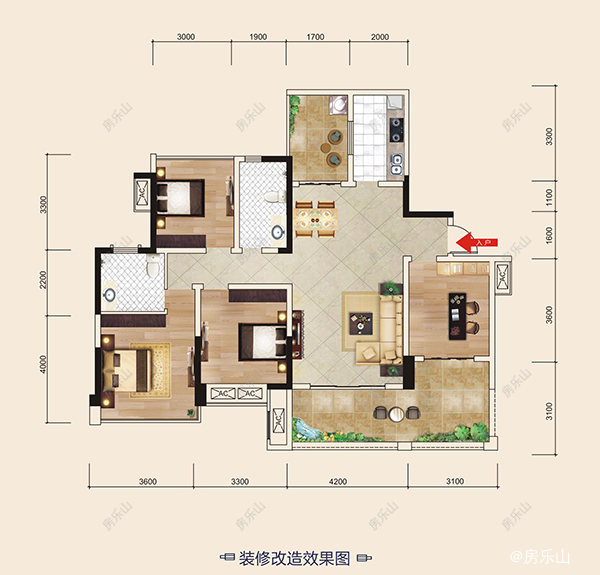 麓城C1户型图