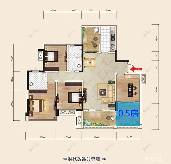 麓城C1户型图