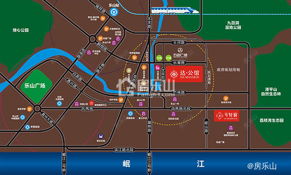 达公馆区位图