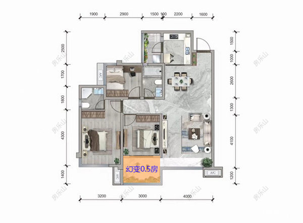 滨江花园城户型图