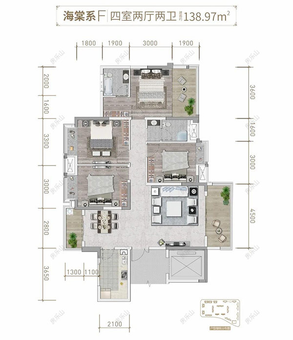 天立御景峰海棠系户型