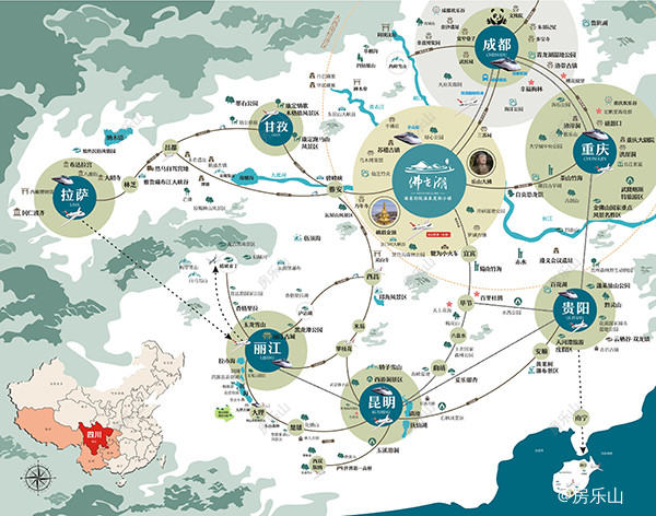 海棠别院大区位图