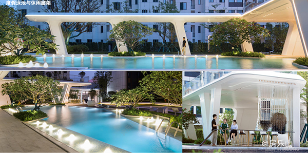 度假泳池效果图