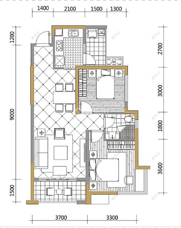 邦泰国际社区2期户型图