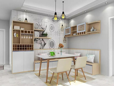 卡座代替餐厅，小户型这样装颜值实力并存！