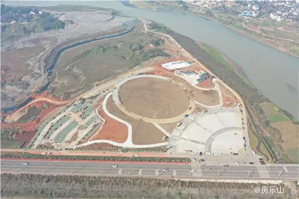 大渡河广场实景图