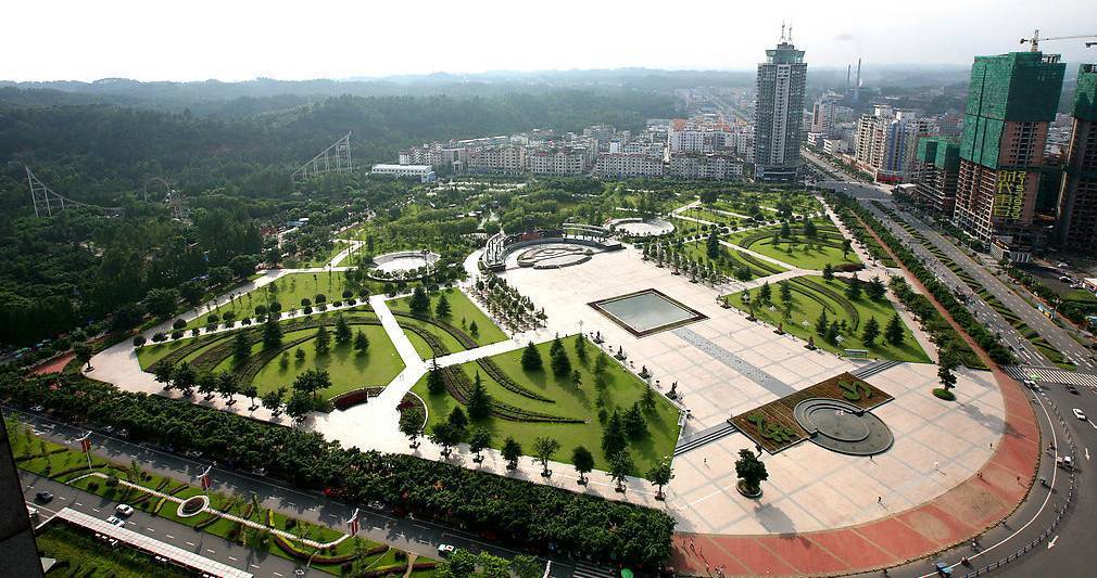 乐山新广场实景图