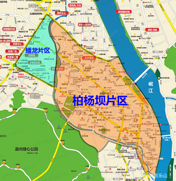 乐山新城区范围图