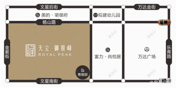 天立御景峰区位图