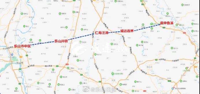 铜梁至荥经高速公路(资中至乐山段),起于资中县鱼溪镇,与g76厦蓉高速