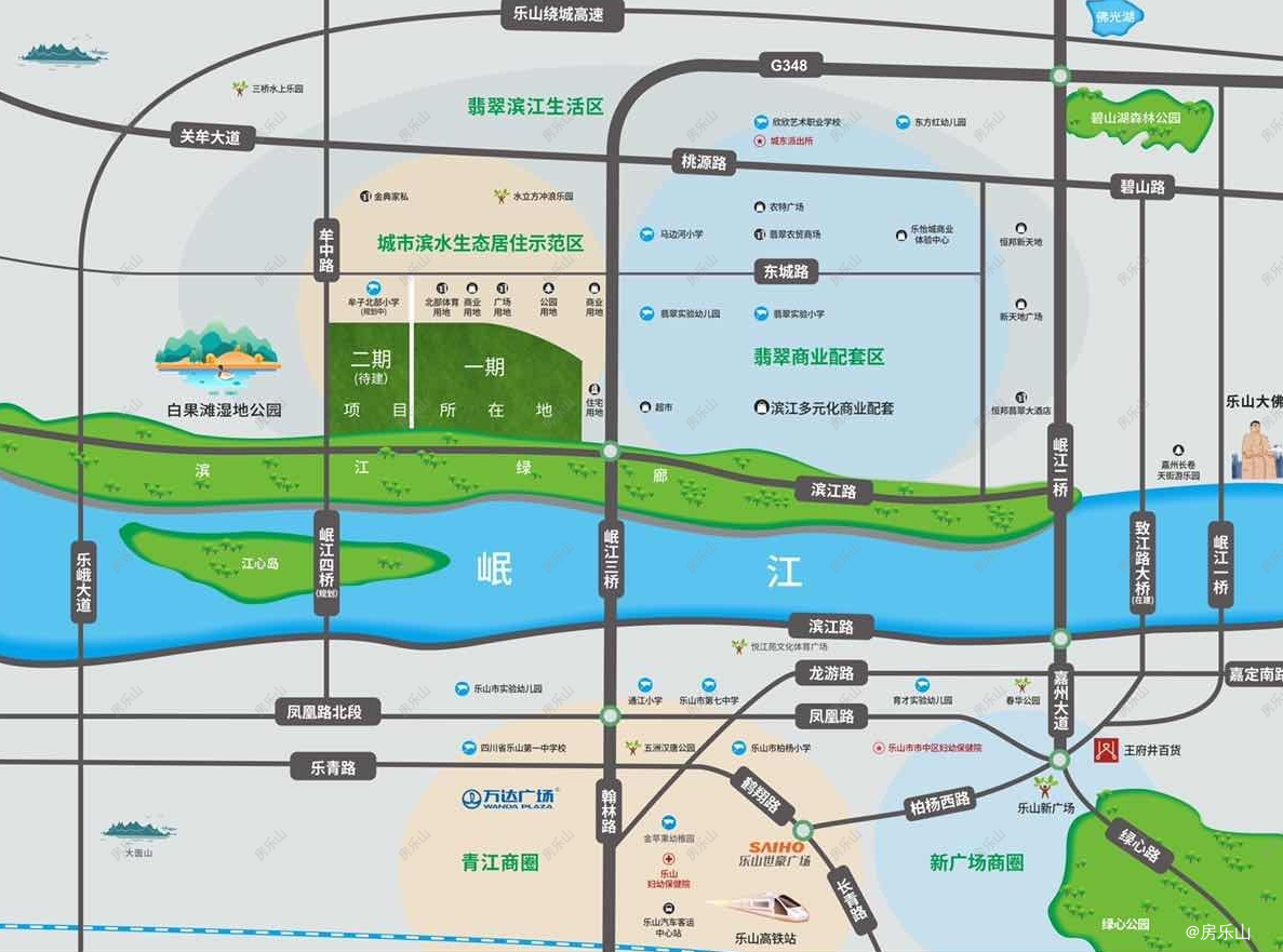 滨江花园城区位图