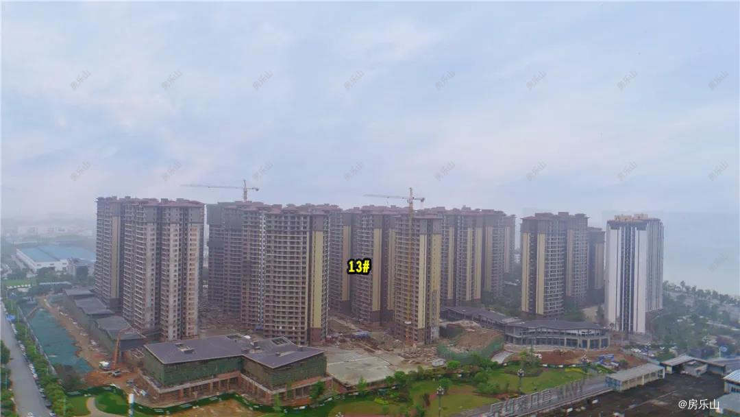 邦泰滨河湾实景航拍
