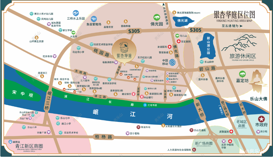 银杏华庭区位图