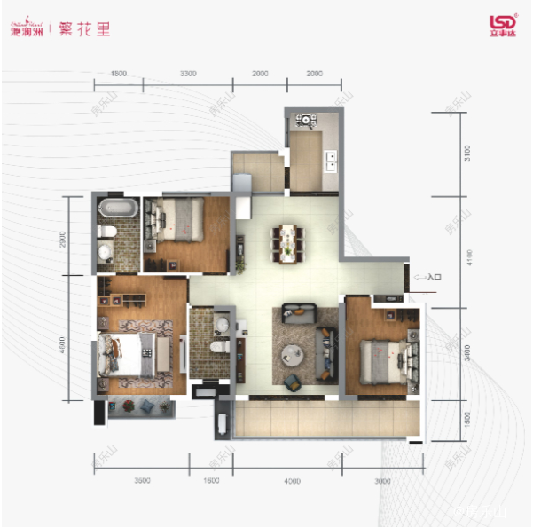 滟澜洲繁花里G户型图