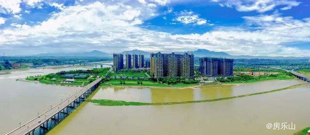 乐山城南航拍图