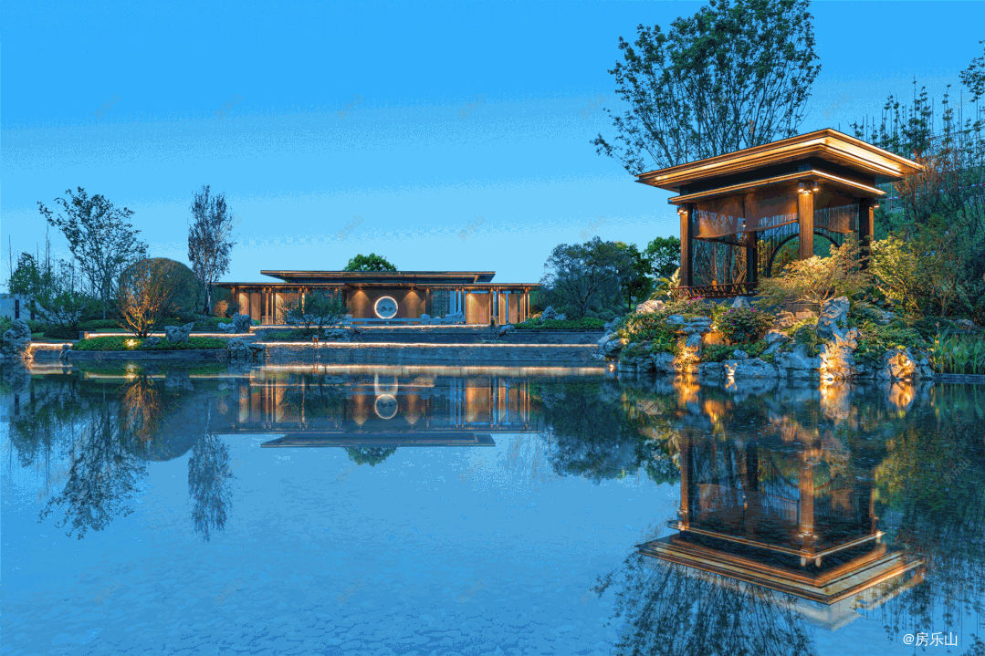 邦泰滨河湾园林实景动图