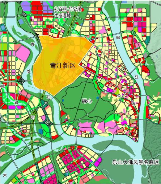 乐山青江新区规划图