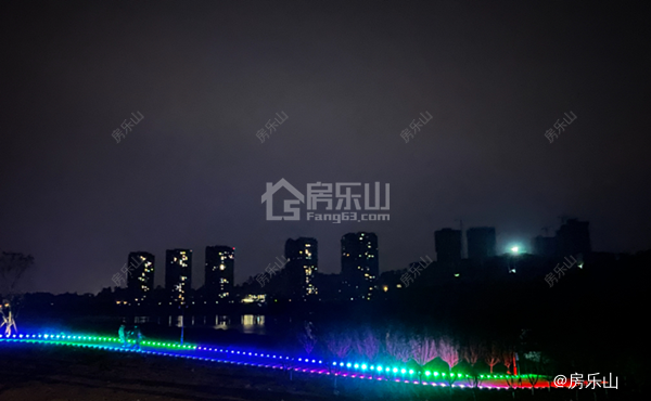 北区滨江公园灯光 实景图